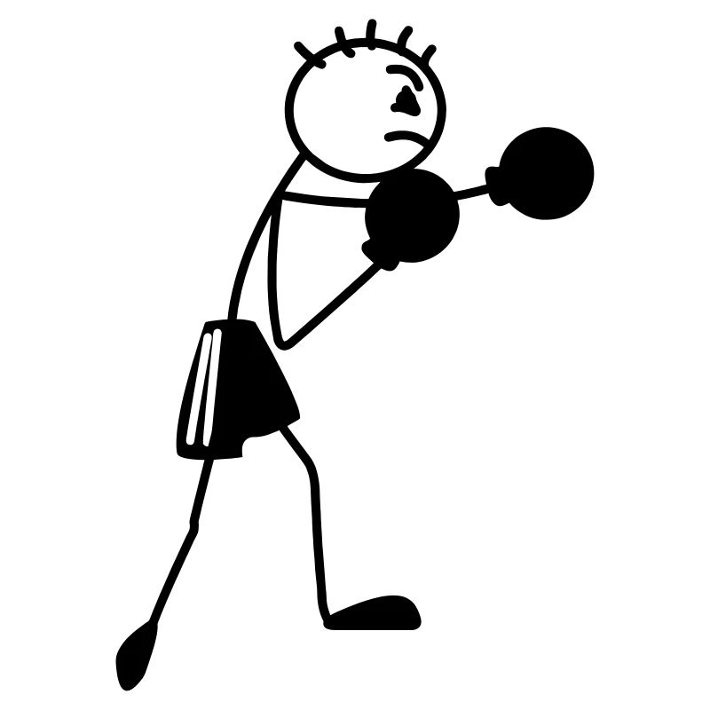 Boxfigur Strichmännchen