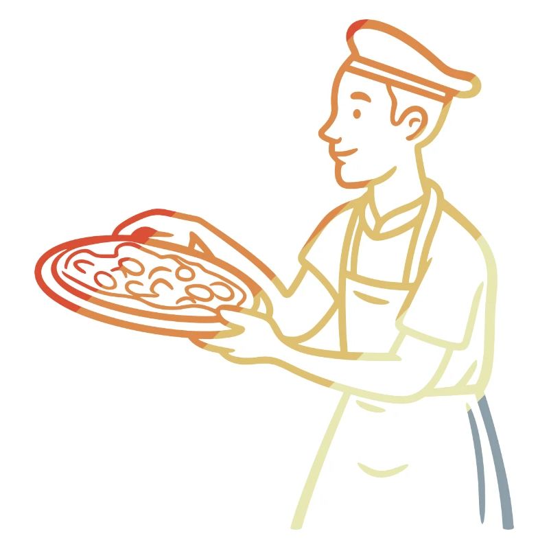 Vintage Pizzabäcker