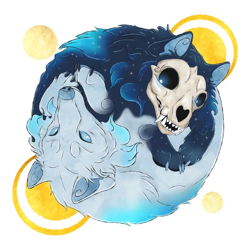 Blue Ink Spirits - Tao Wolves Shadow & Light 2