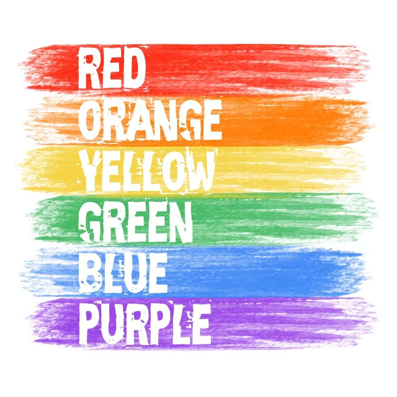 Rainbow Colors Stripe Art