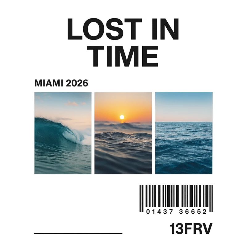 Lost Time: Miami Waves Triptych