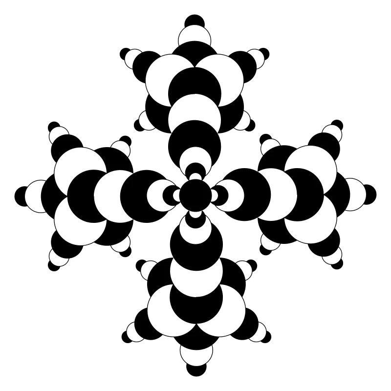 Fractal Molecule Crop Circle