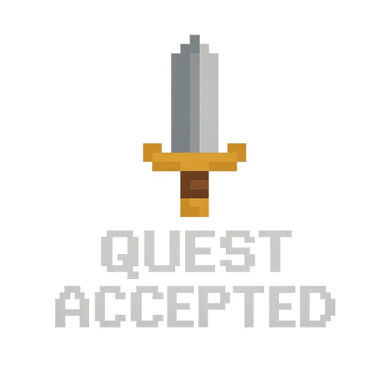 Quest Accepted Pixel Sword