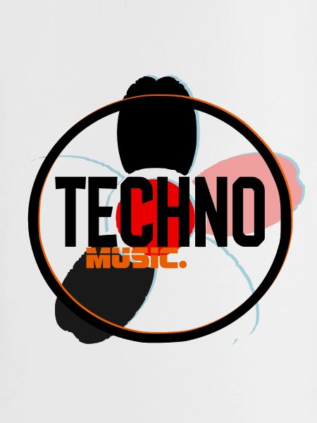 Techno Music Circle Logo