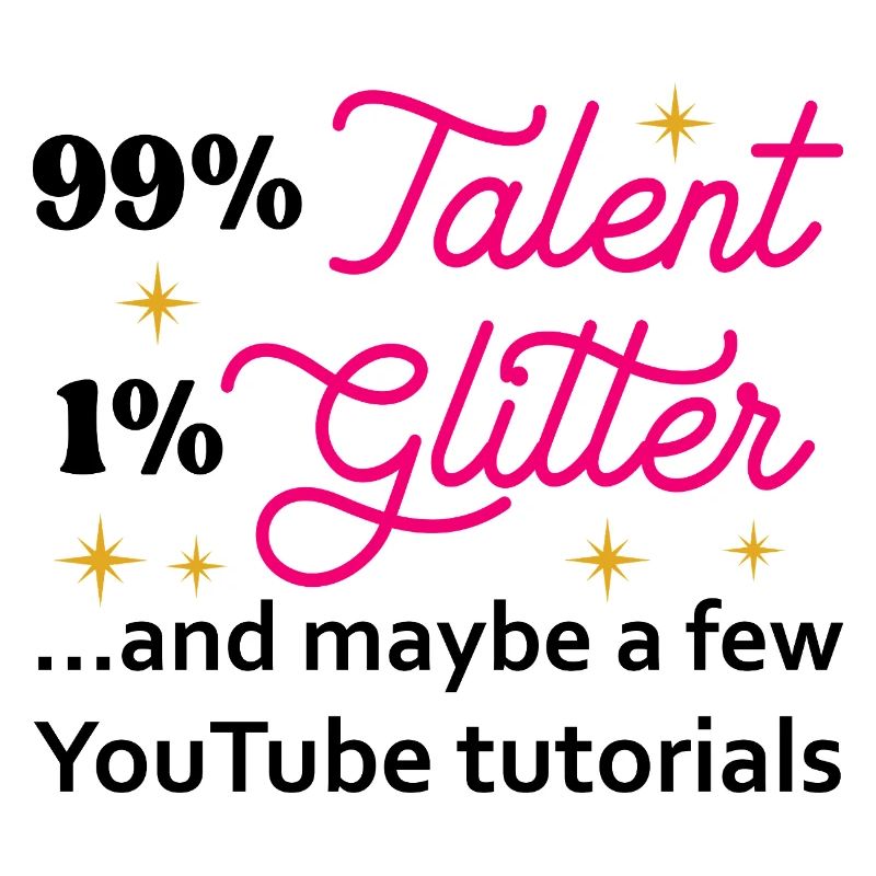 Talent Glitter Étoiles Script