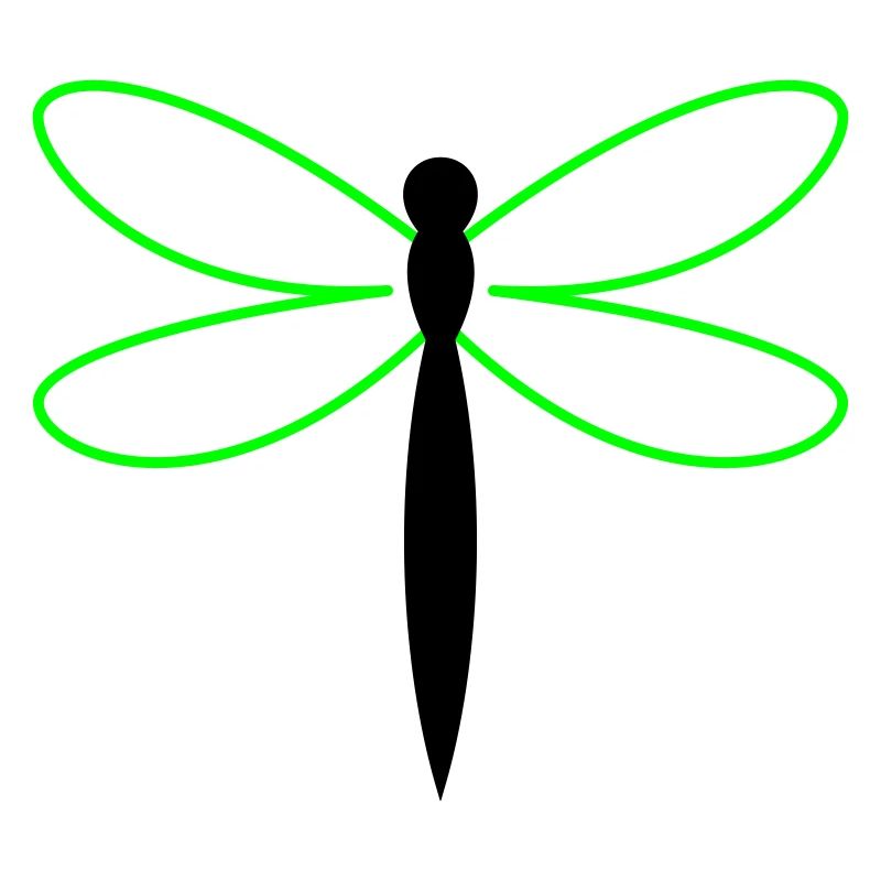 Libelle Silhouette