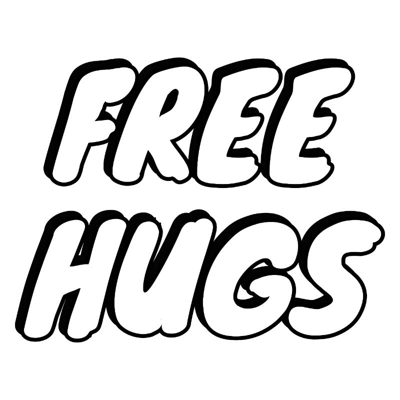 Free Hugs Bold Pop Typography