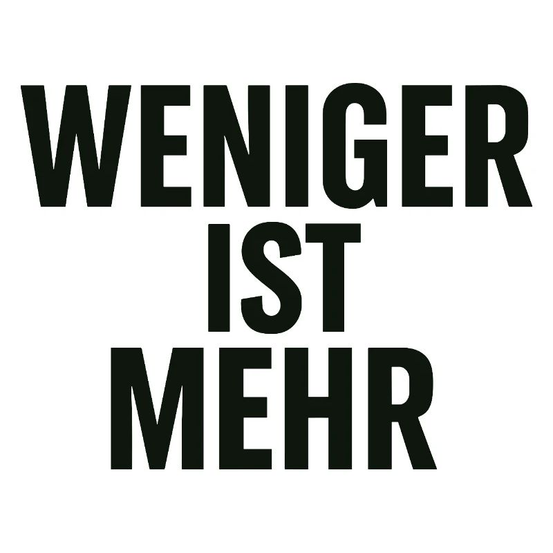 Moins c’est plus de conception typographique