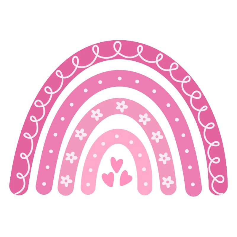 Boho Regenbogen rosa Große Schwester