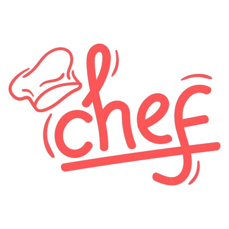 Red Chef Sketch Elegant