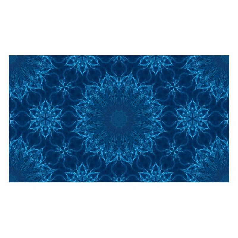 Blue Ocean Mandala Pattern – Abstract Water Kaleid