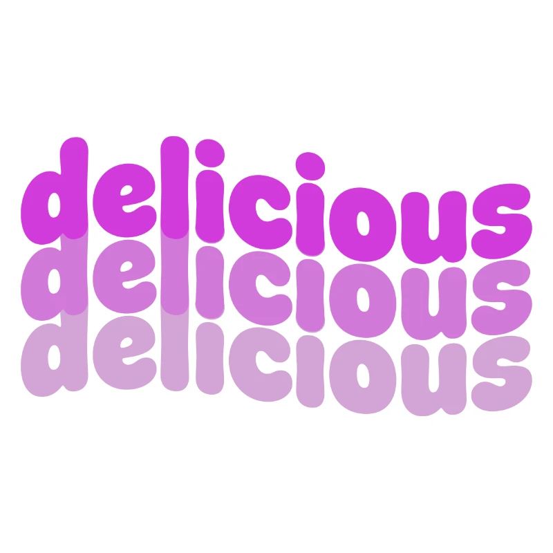 Delicious Typo Gradient Pattern