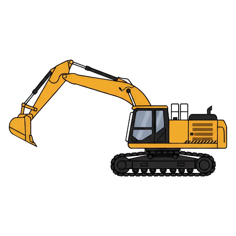 Bagger Baggerfahrer Baustelle