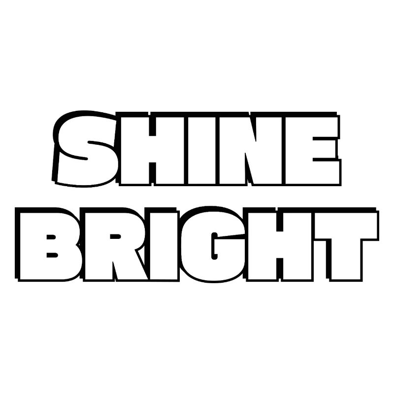 Shine Bright: Bold Typography
