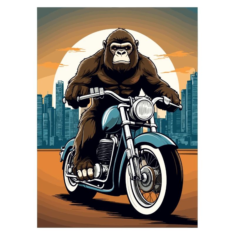 Gorilla Biker