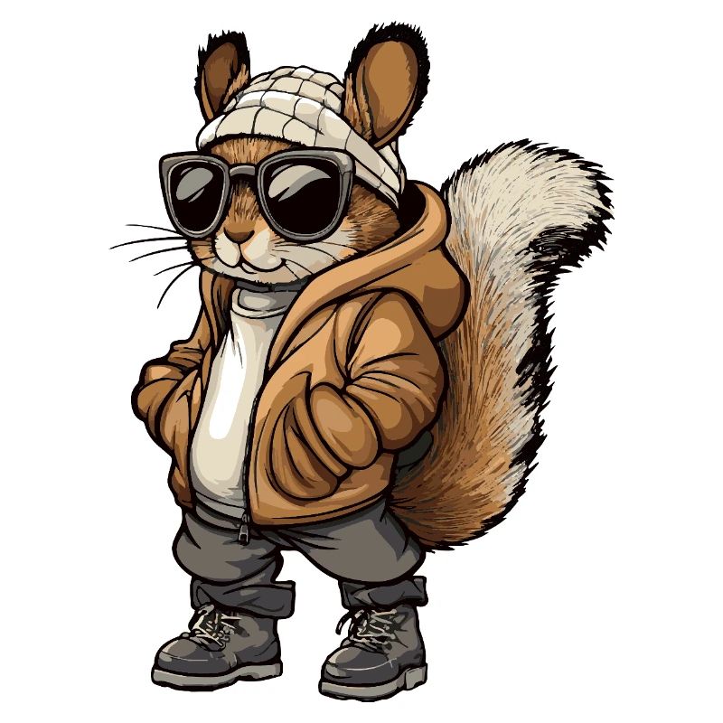 Eichhörnchen Cool Winter
