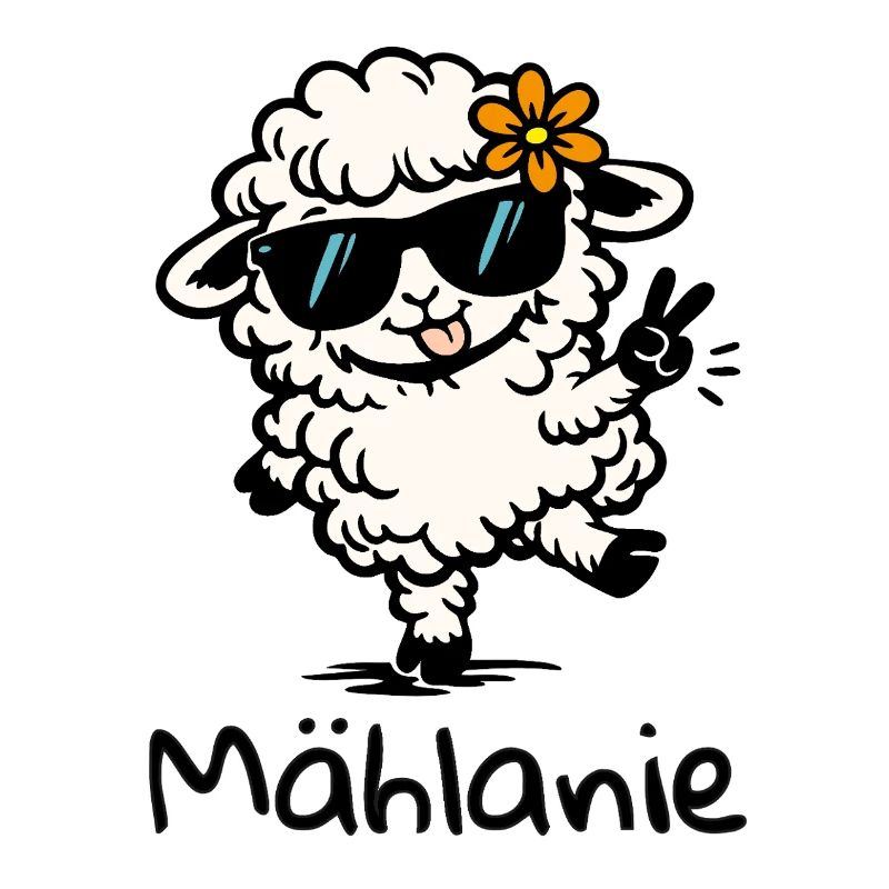 Mählanie Mouton drôle, jeu de mots, Melanie Name