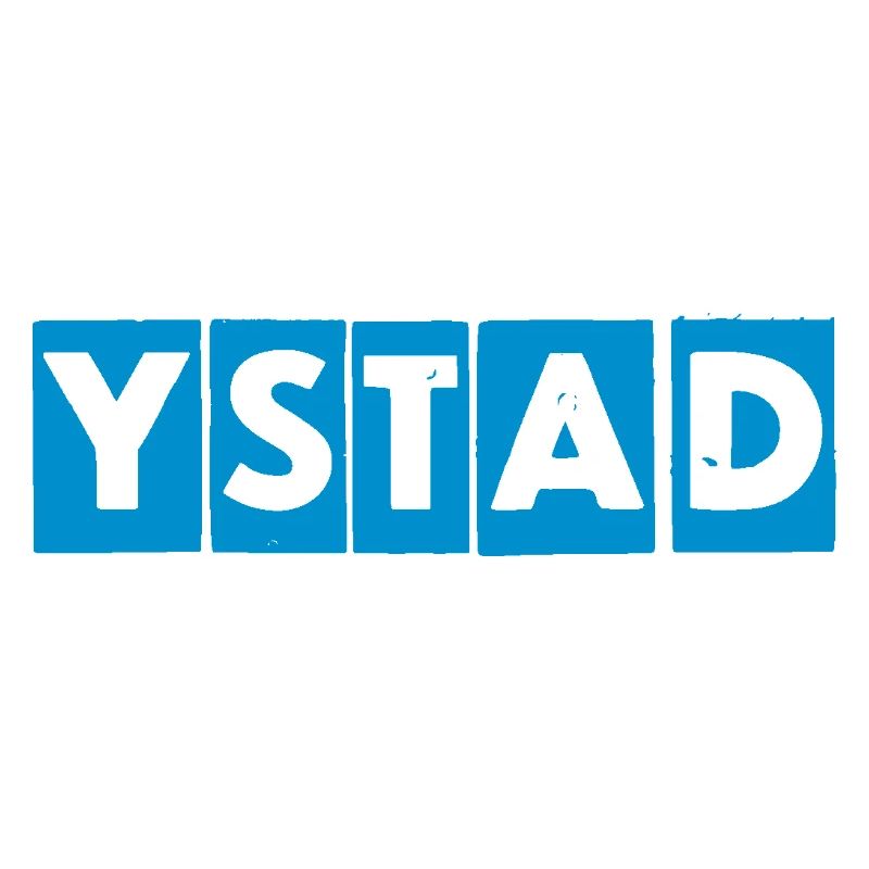 Ystad – Blue Text Design