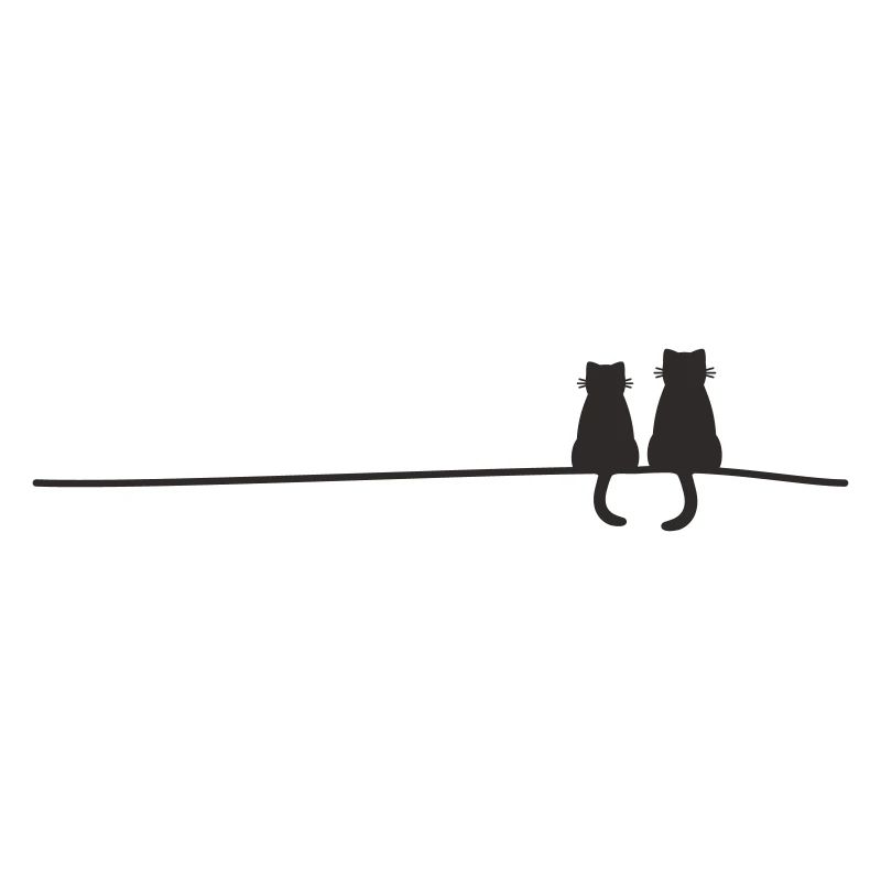 Silhouettes de chats