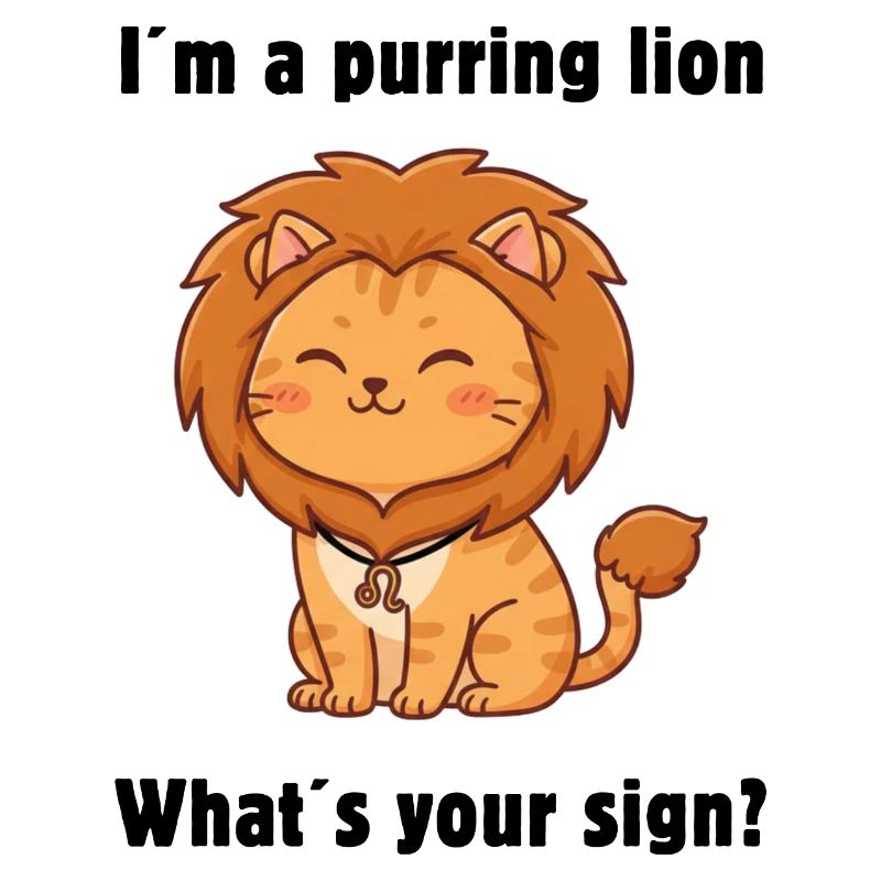 Sternzeichen Löwe Katze – Cute Leo Zodiac