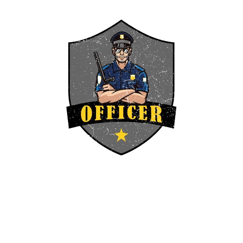 Polizeibeamter Shield Logo