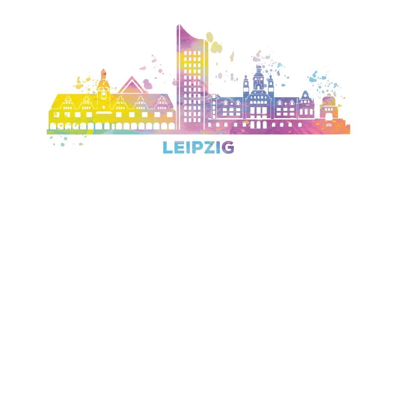 Leipzig Skyline Coloré Leipzig Uniriese