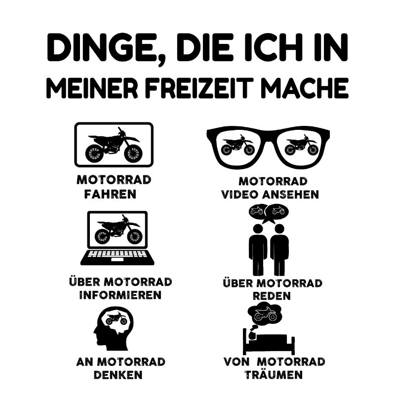 Dinge, die ich in meiner Freizeit mache Motorrad