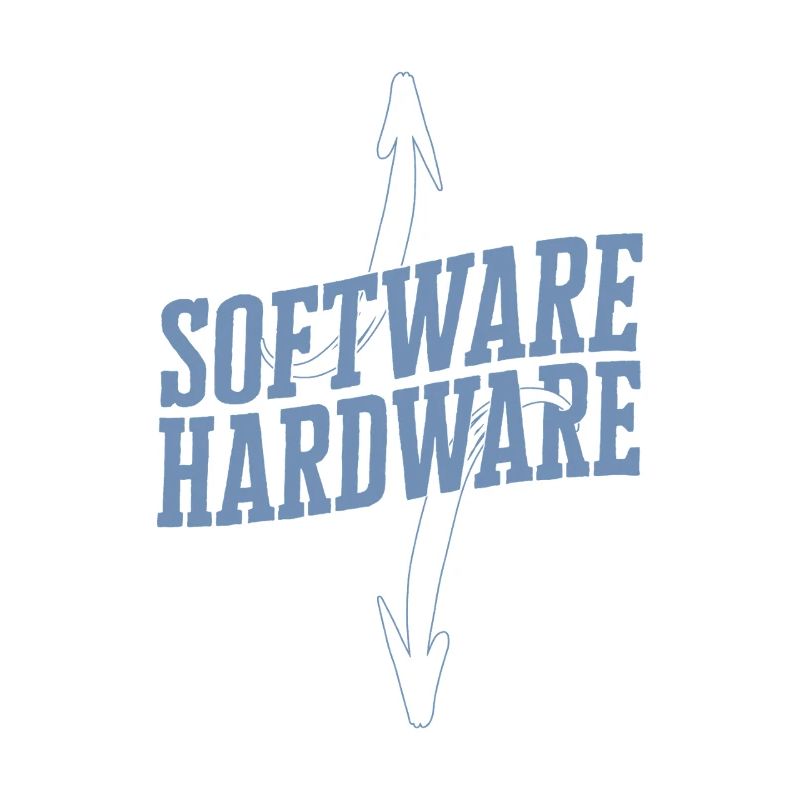 Lustiger IT Spruch Software Hardware Wortspiel