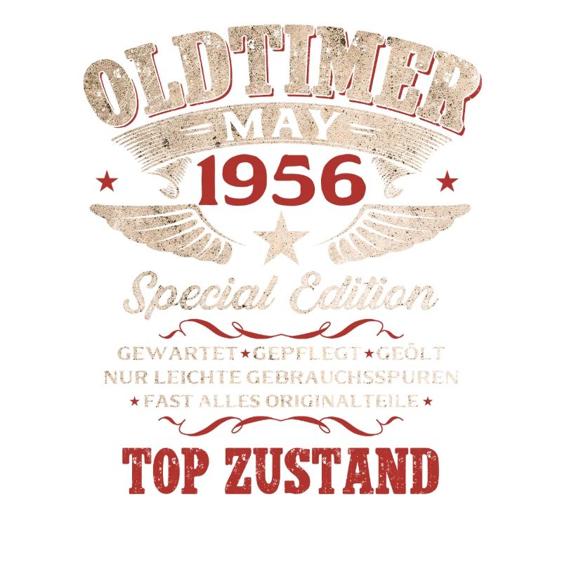 70. Geburtstag Geschenk Mann Oldtimer Mai 1956