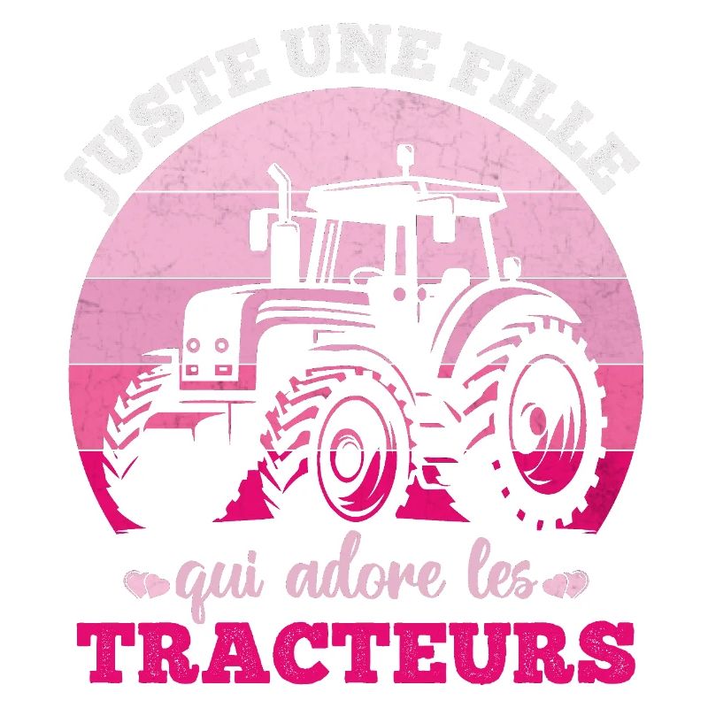 Nur ein Mädchen, das den Traktorhumor liebt