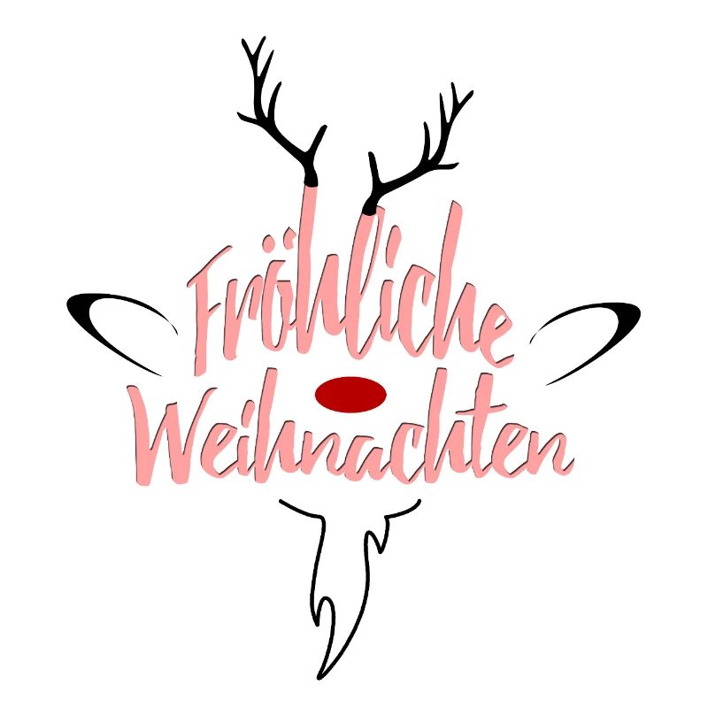 Fröhliche Weihnachten Rosé Script