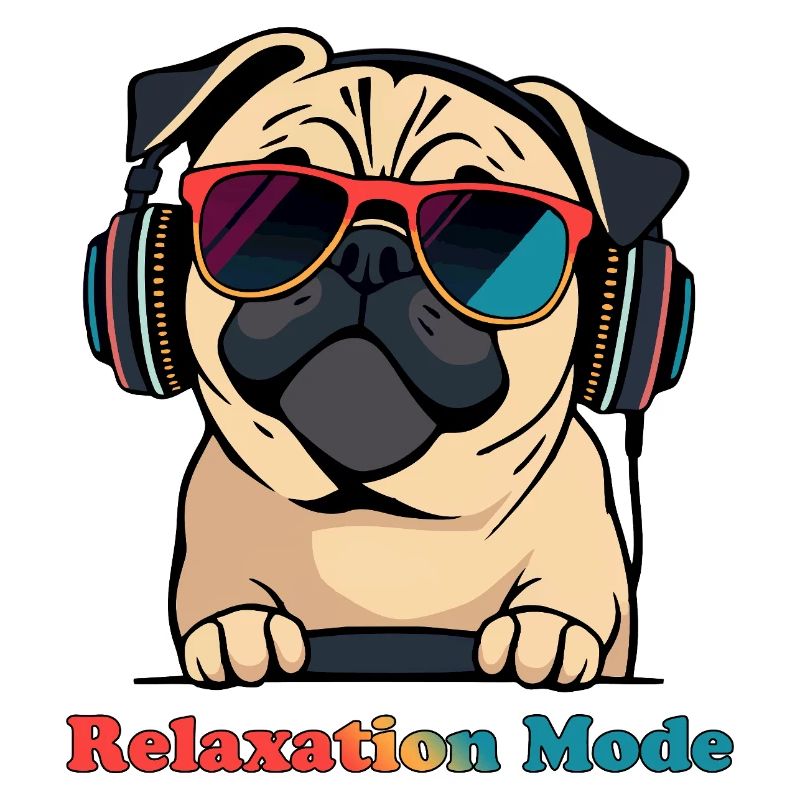 Relaxation Pug DJ Mode