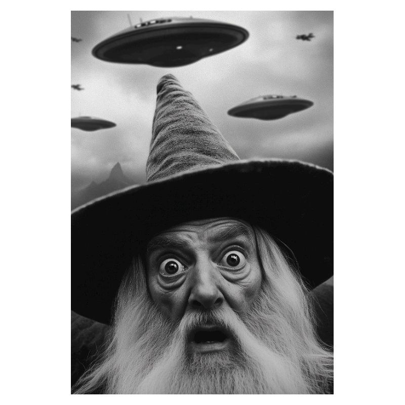 Zauberer mit Ufos