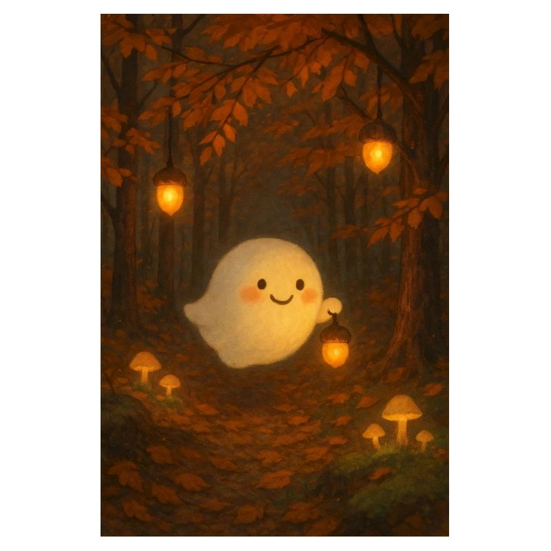 Fantôme dans la forêt d’automne