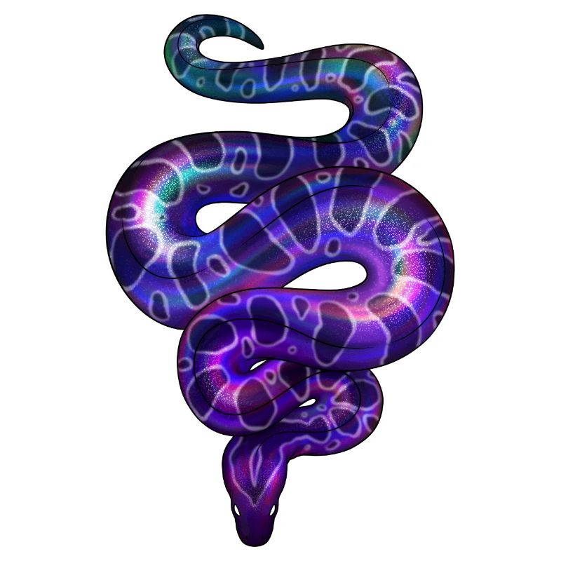 Néon Serpent Violet