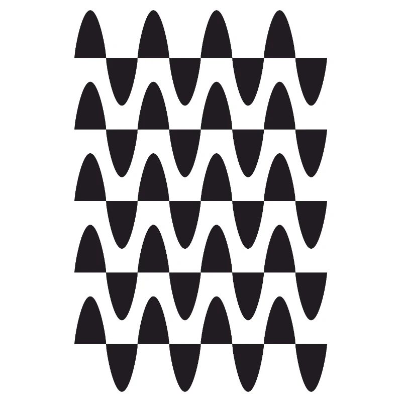 Midnight Wave Grid Pattern