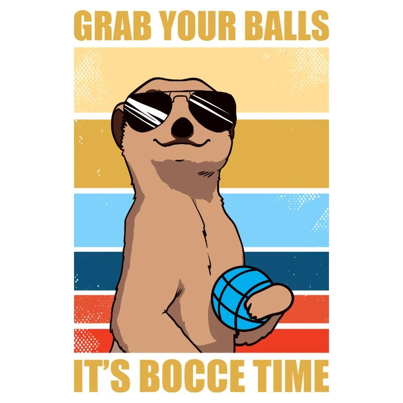C’est l’heure de bocce, pétanque, boules, boules, joueurs