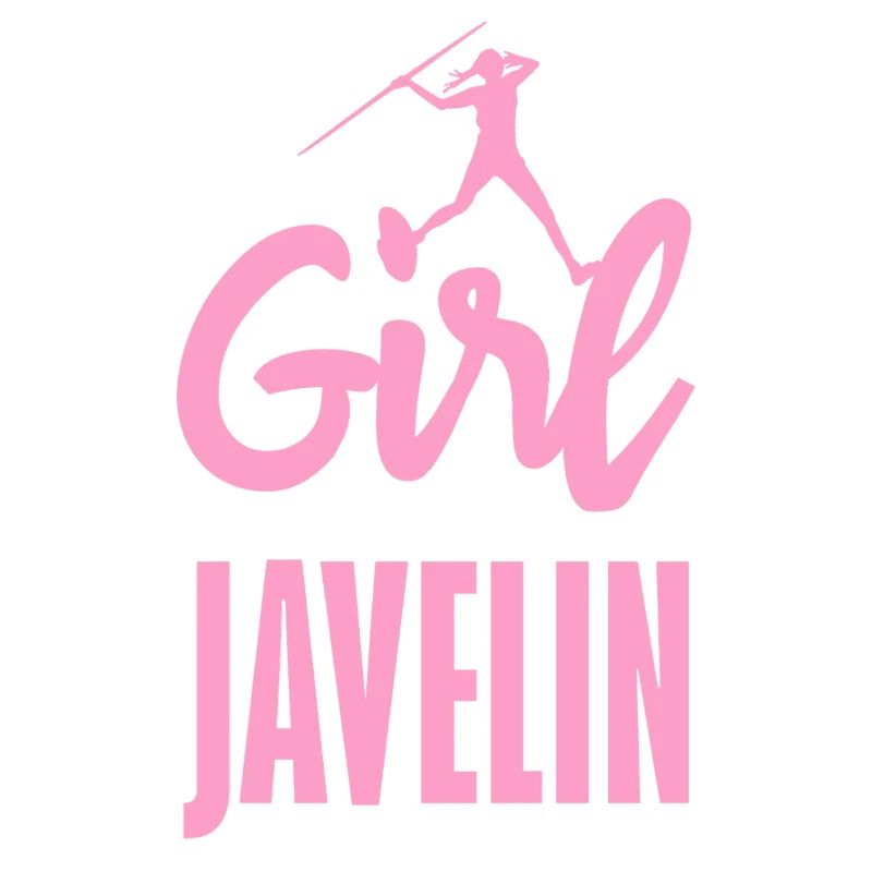 Javelin thrower with fun statement
