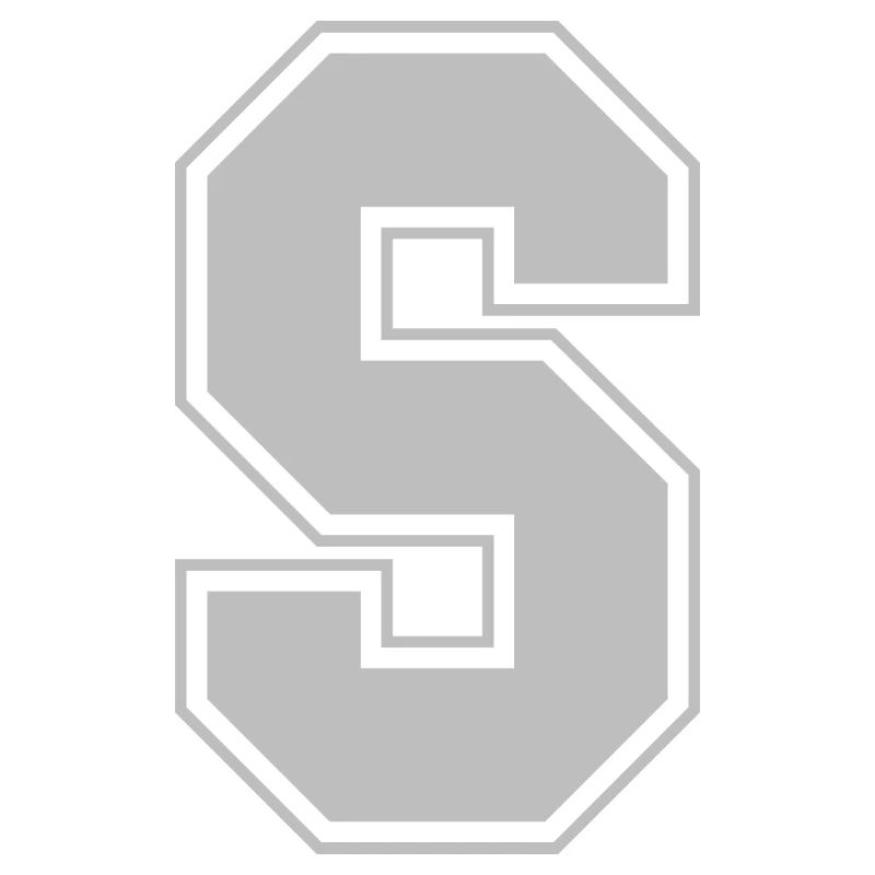 Monogramme Maison du Collège Gris Vert Initiale S