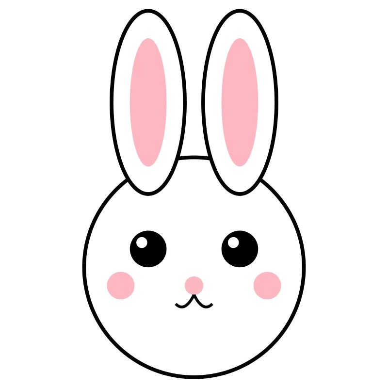 Colorful Abstract Bunny Design