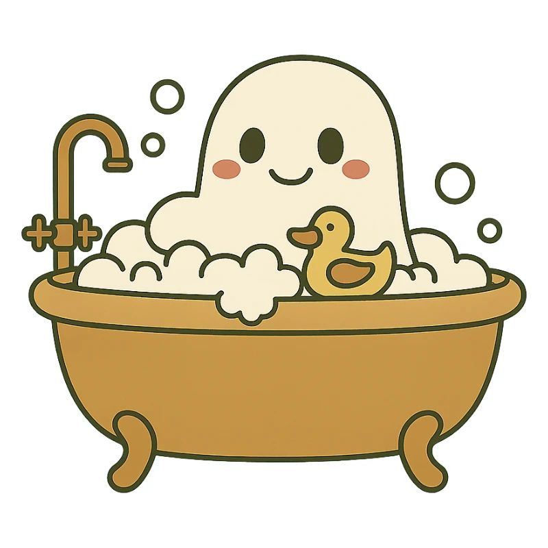 Ghost bubble bath