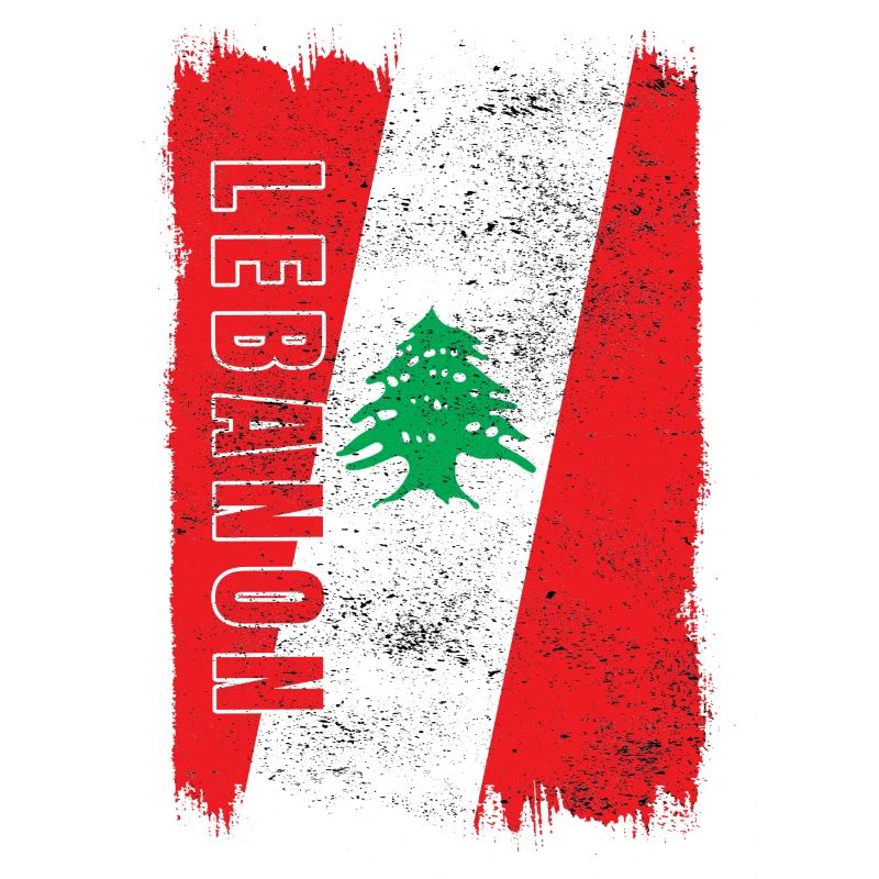 Drapeau vintage du Liban
