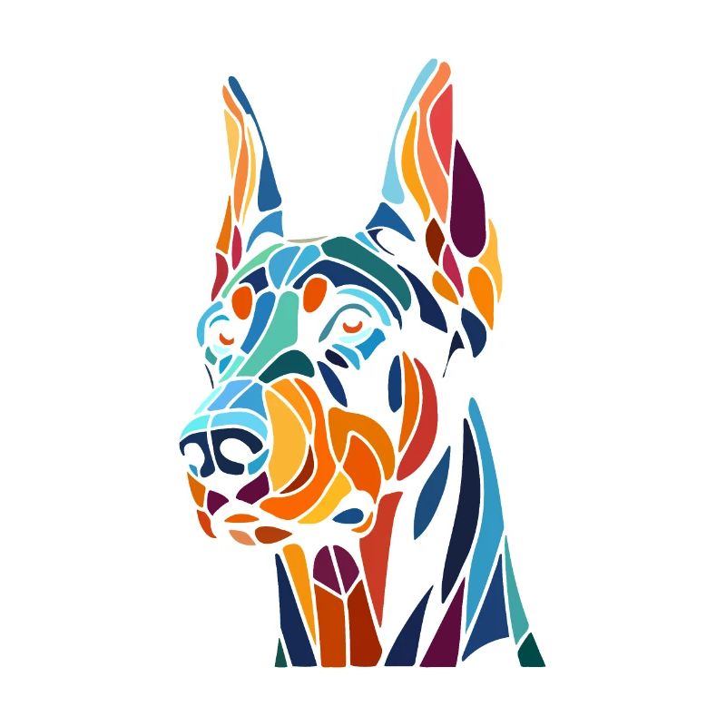 Dobermann Hundekopf