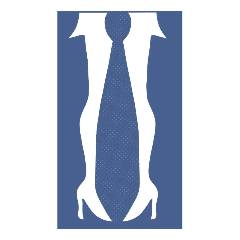 Beine mit hohen Absätzen oder einer Krawatte in dieser lustigen Optik