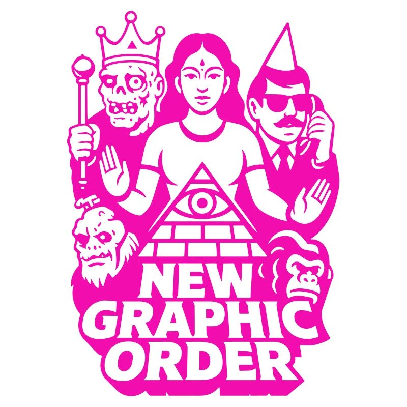 New Graphic Order Pulp Art pink