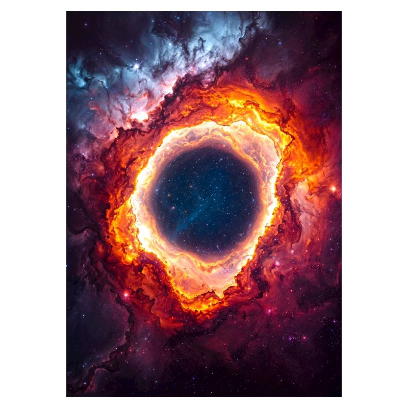 Celestial Ring Nebula Glow