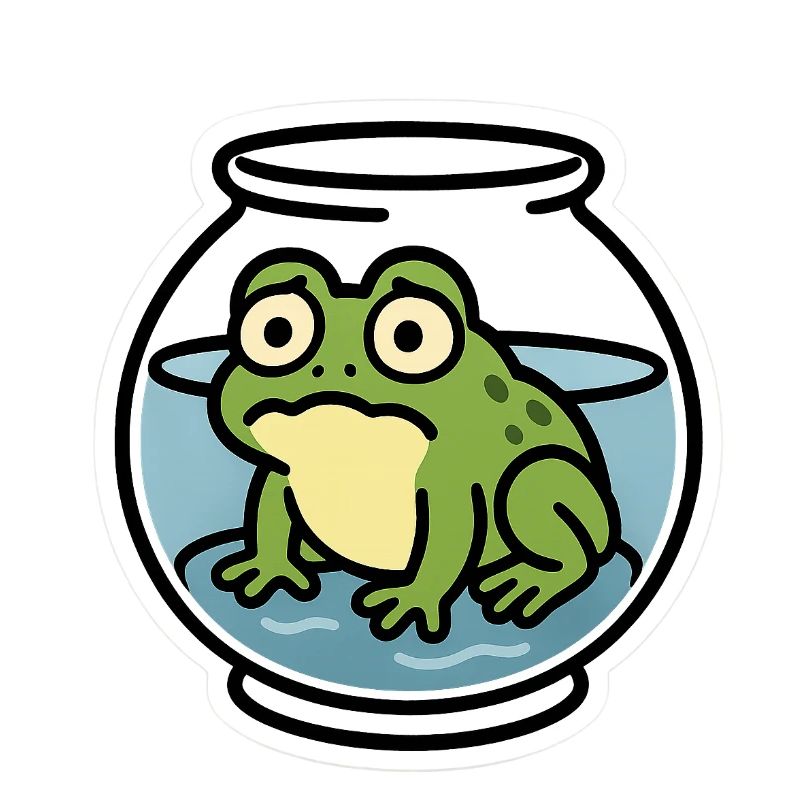 Frosch in der Schüssel