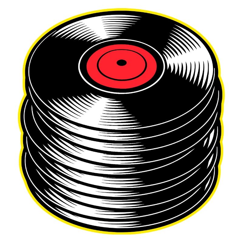 Stack d’albums vinyles