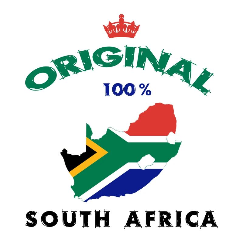 Design original 100 % drapeau de l'Afrique du Sud