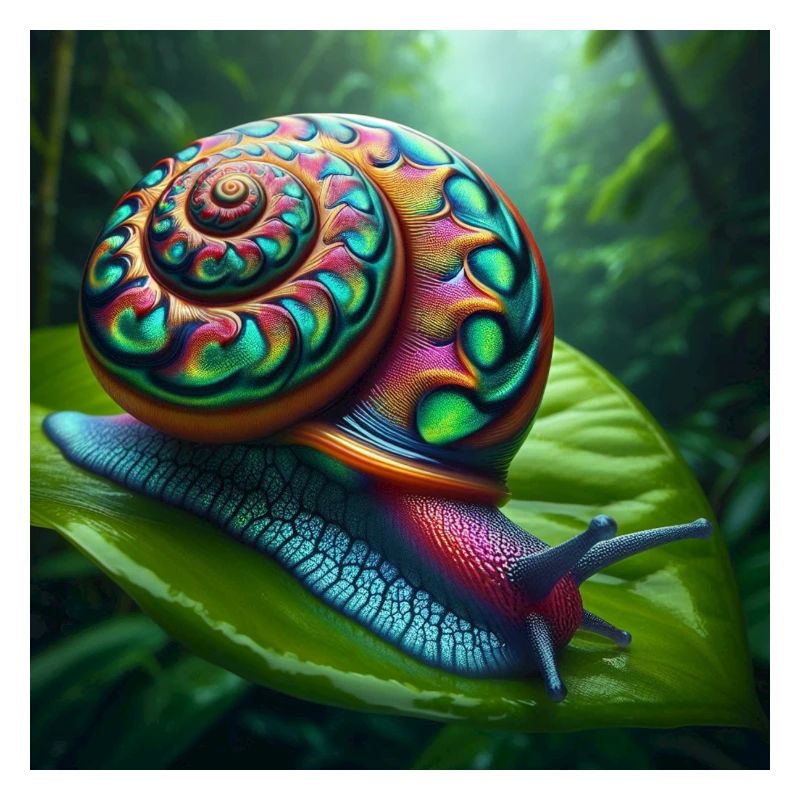 Multicolored Snail